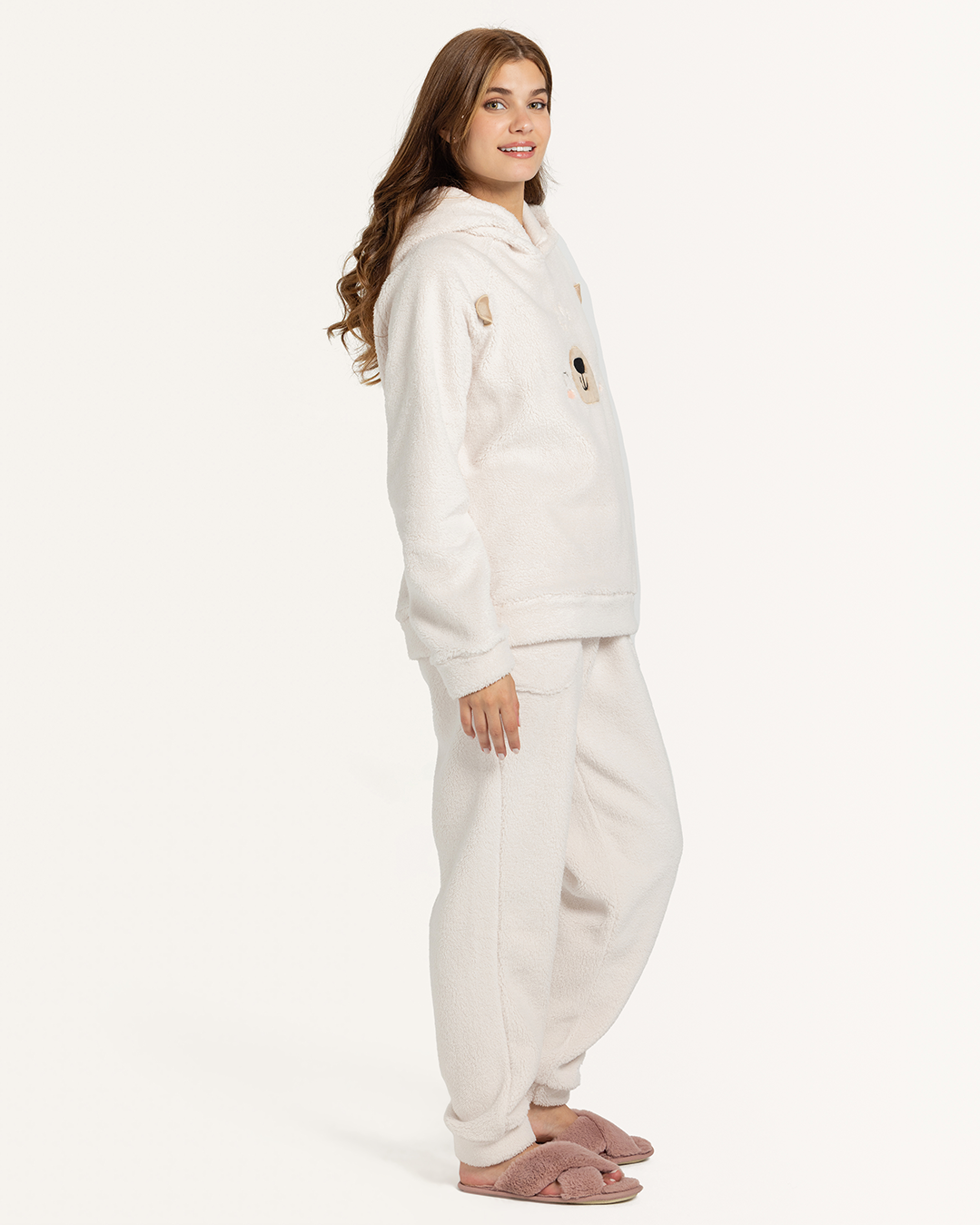 Cute Bear Women Fluffy Pajama