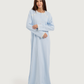 Long Women's Jalabiya with Lace Strips