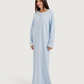 Long Women's Jalabiya with Lace Strips