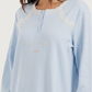 Long Women's Jalabiya with Lace Strips