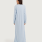 Long Women's Jalabiya with Lace Strips