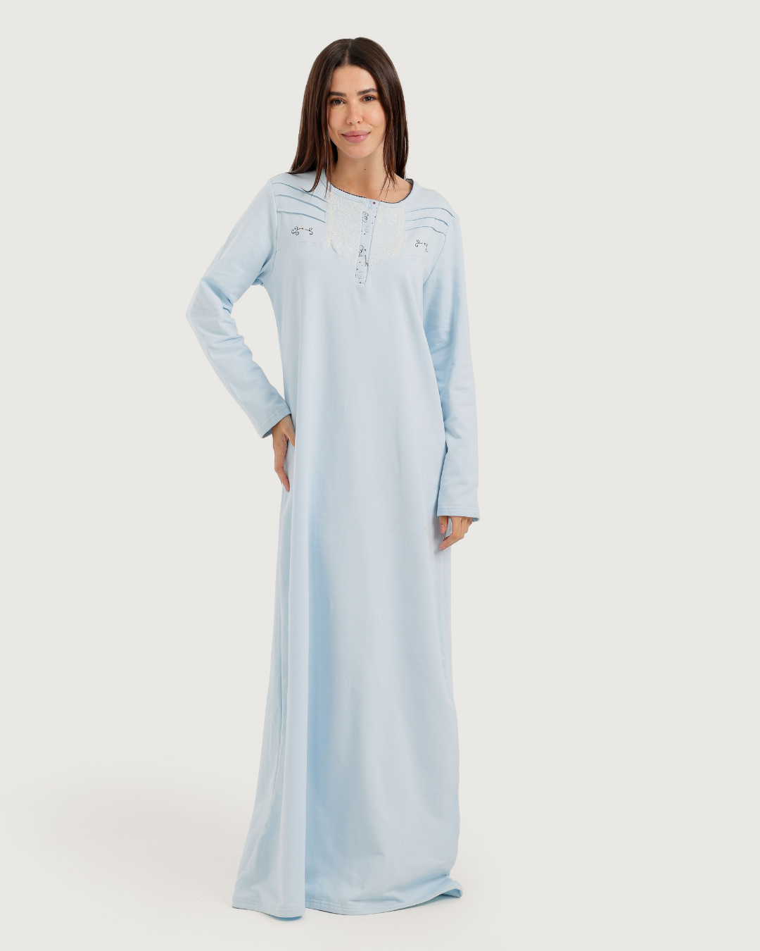 جلابية حريمى طويلة دانتيل