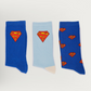 men's socks superman pieces