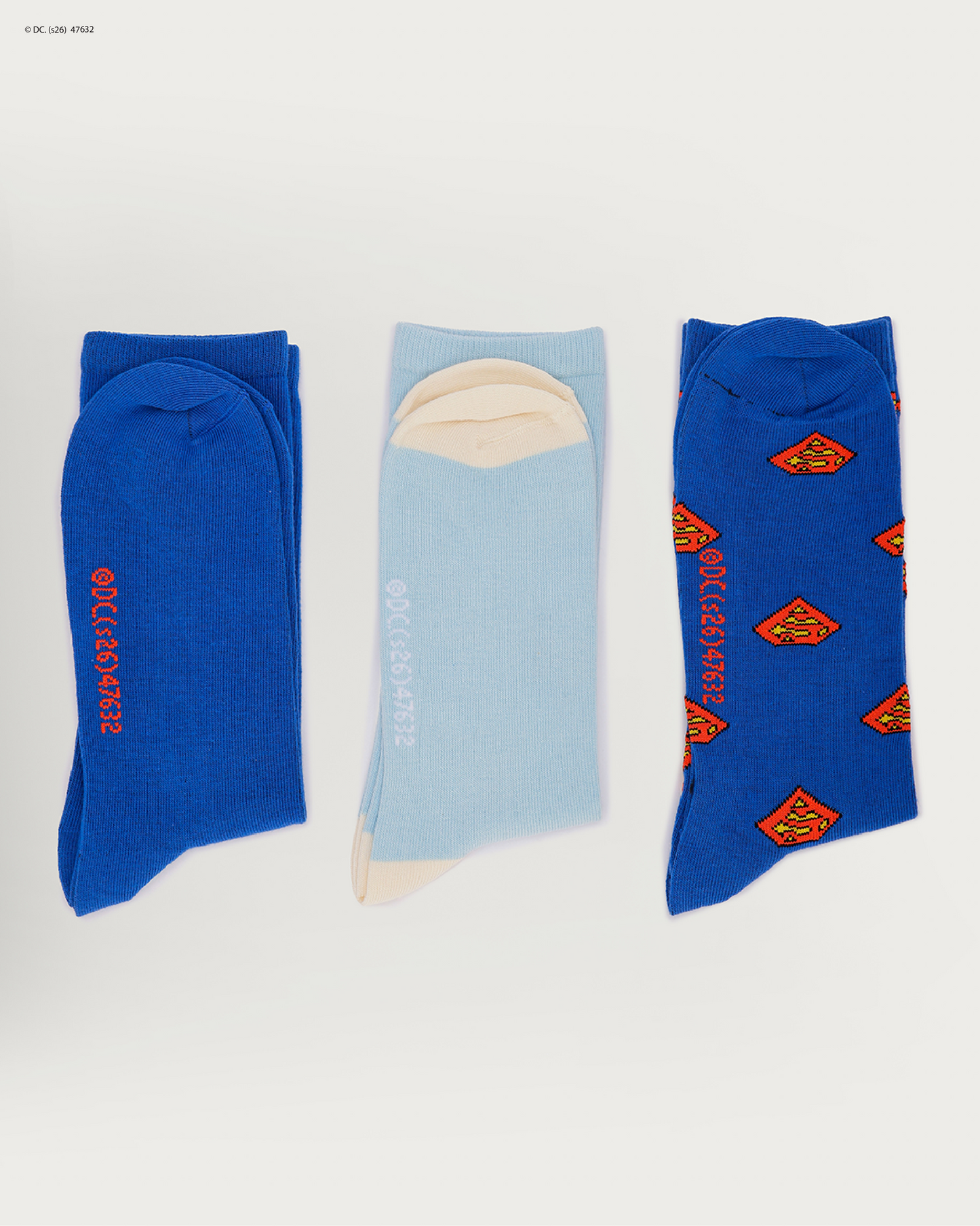 men's socks superman pieces