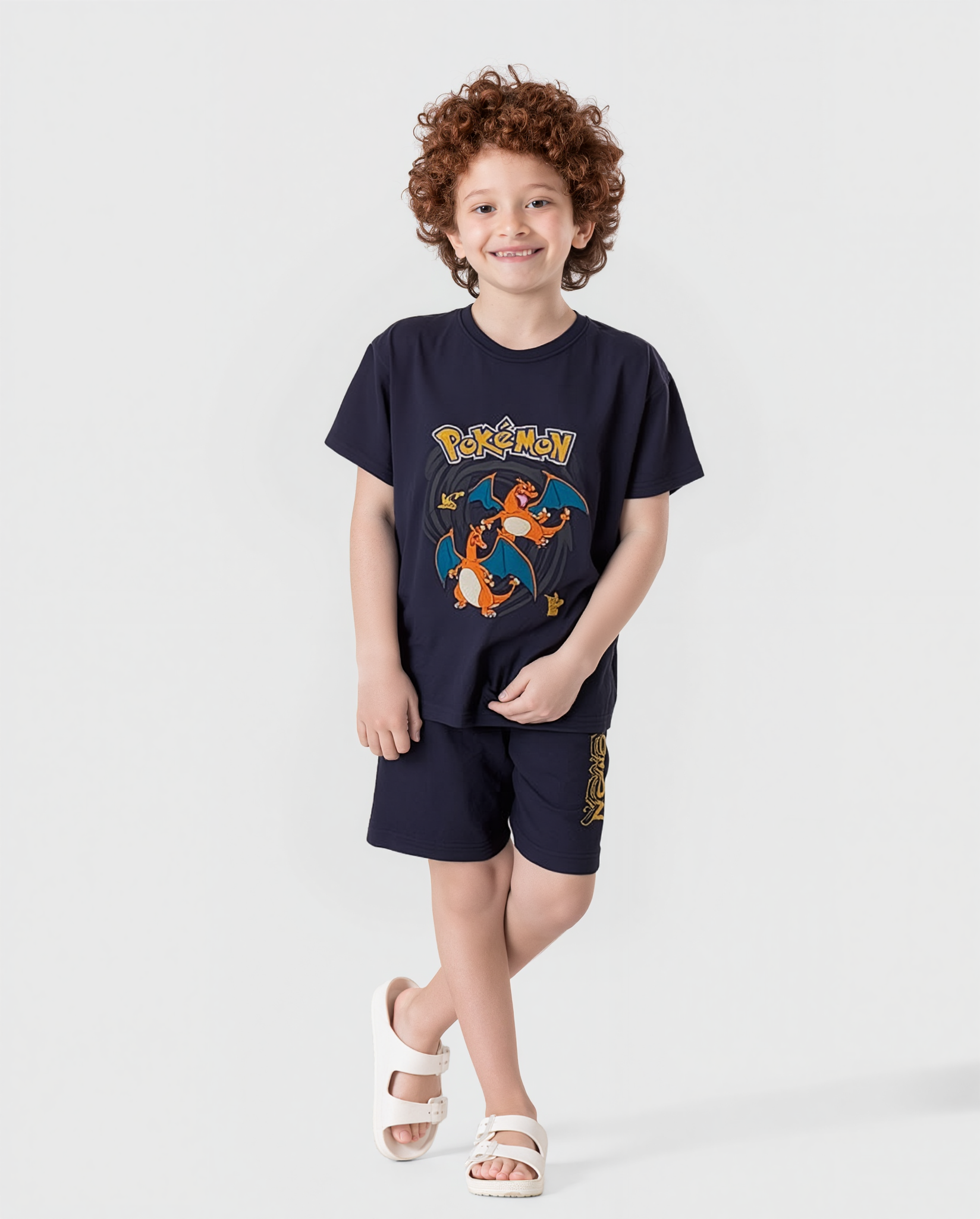 Pokemon بيجاما اولادي نص كم وشورت
