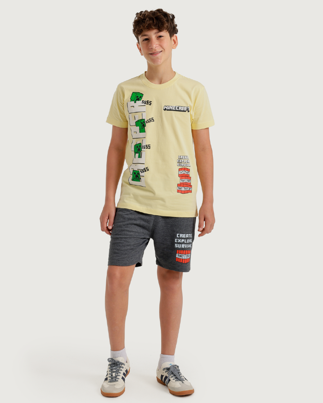 Minecraft TNT بيجاما اولادي نص كم وشورت