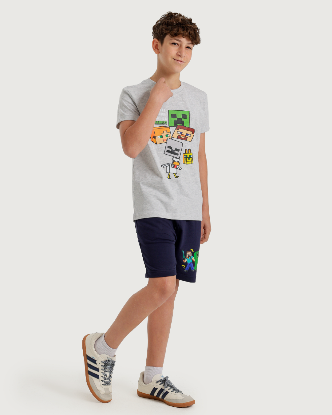 Minecraft face  بيجاما اولادي نص كم وشورت