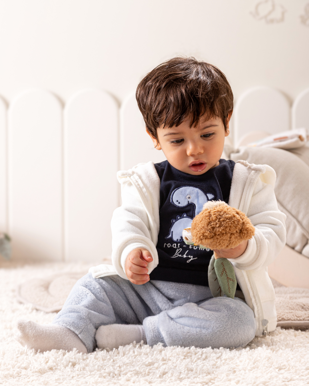 بيجاما 3 قطع الديناصور الصغير