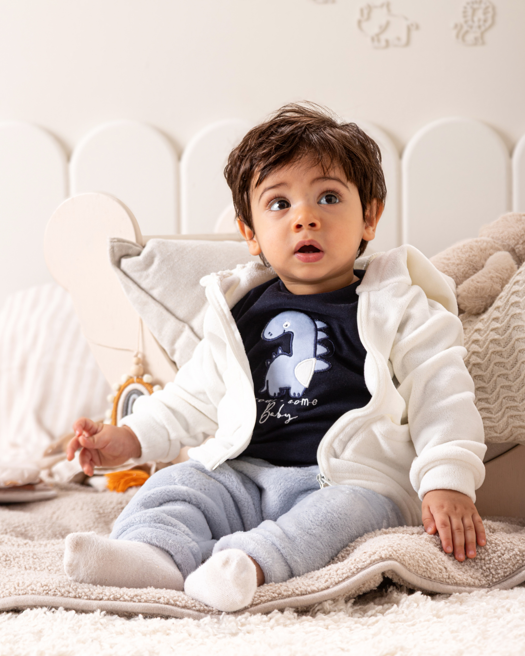 بيجاما 3 قطع الديناصور الصغير