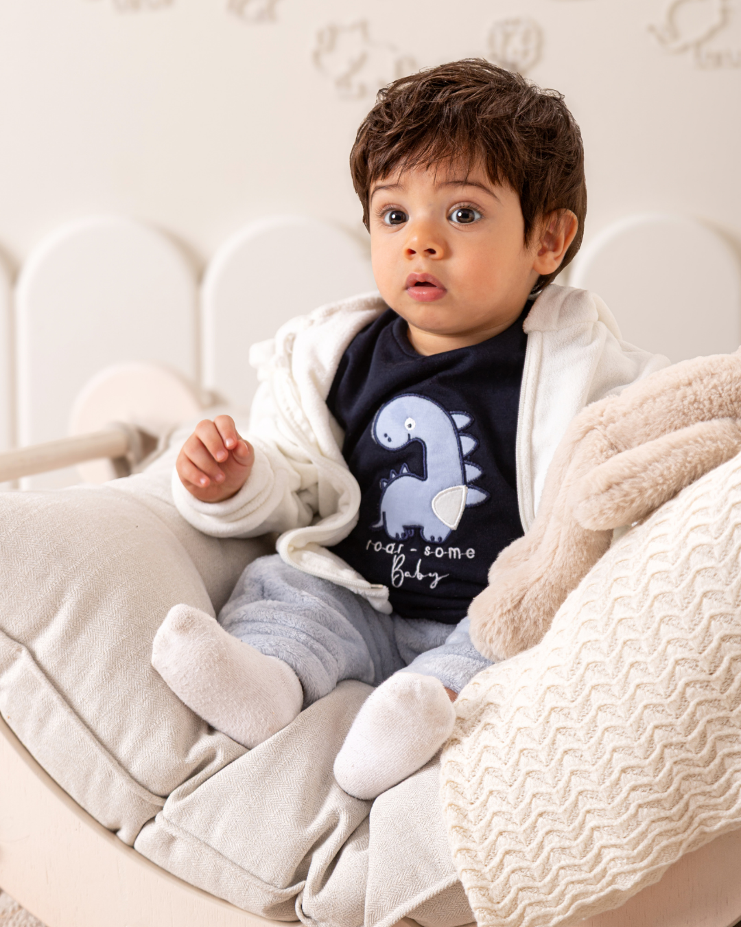 بيجاما 3 قطع الديناصور الصغير