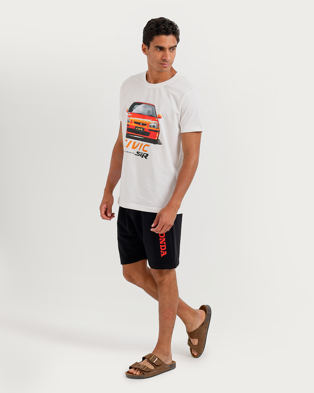 CIVIC Men's Pajama Set Half Sleeve with Shorts
