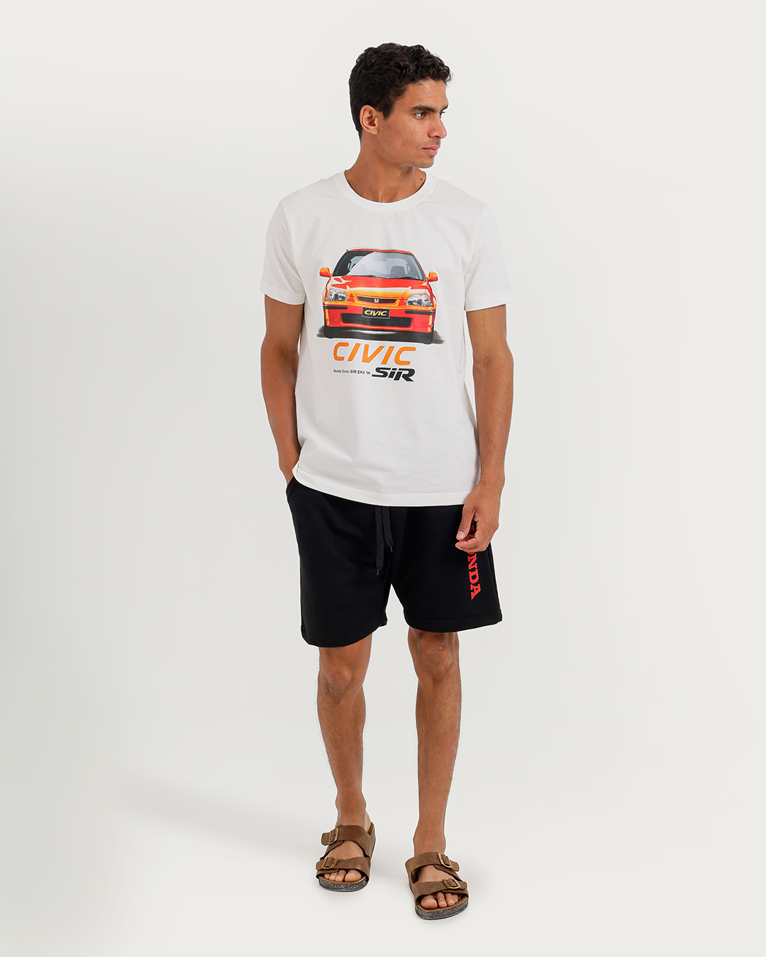 CIVIC Men's Pajama Set Half Sleeve with Shorts