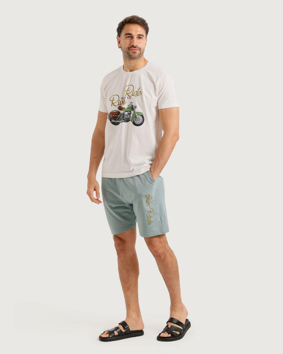 Ride River  بيجاما رجالي نص كم وشورت