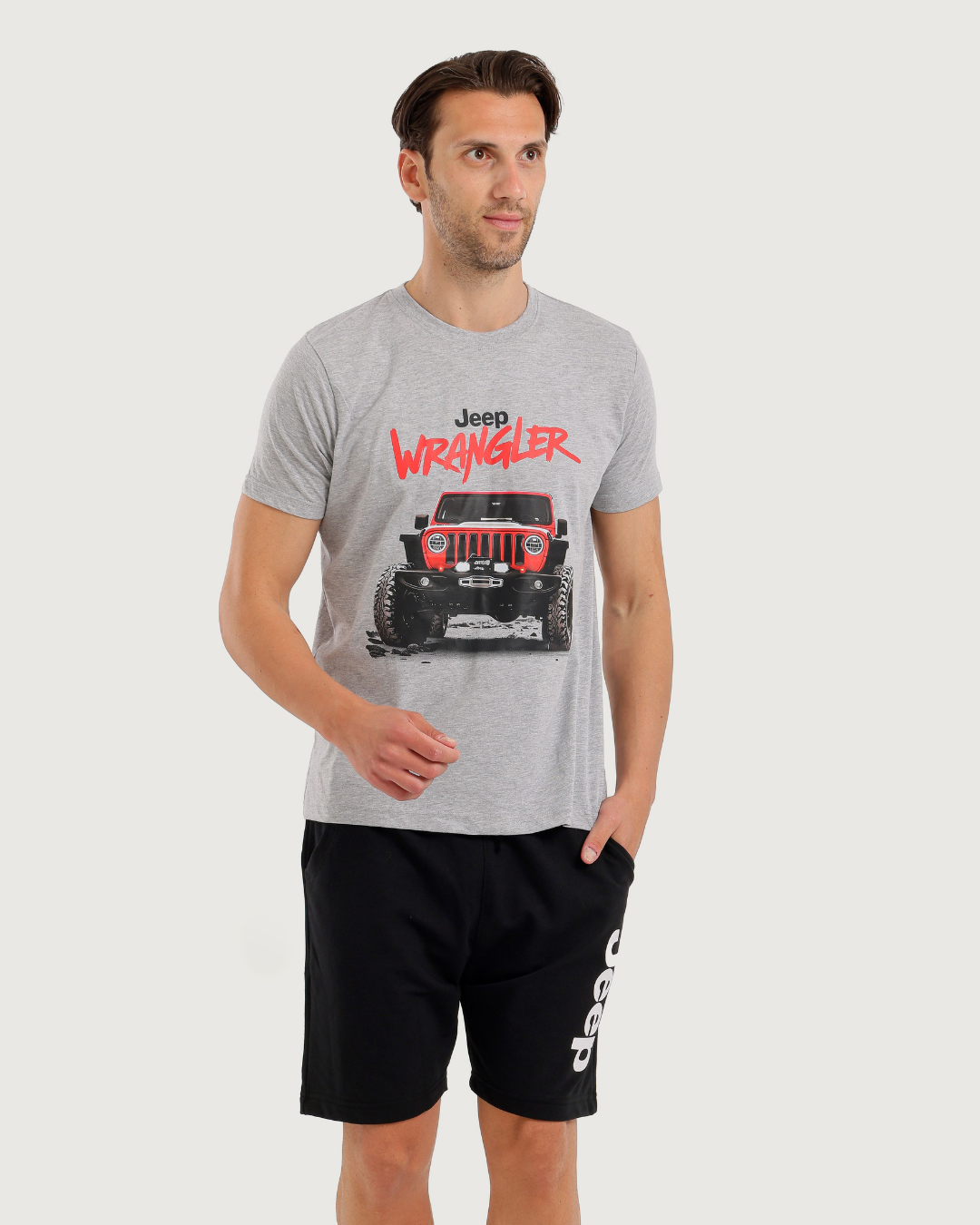 Jeep Wrangler Men's Short Sleeve Pajamas and Shorts