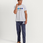 PlayStation Men's Pajama Set Half Sleeve with Pants