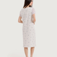 Women's Jacquard Nightshirt Half Sleeve