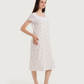 Women's Jacquard Nightshirt Half Sleeve