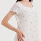 Women's Jacquard Nightshirt Half Sleeve