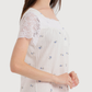 Women's Jacquard Nightshirt Half Sleeve