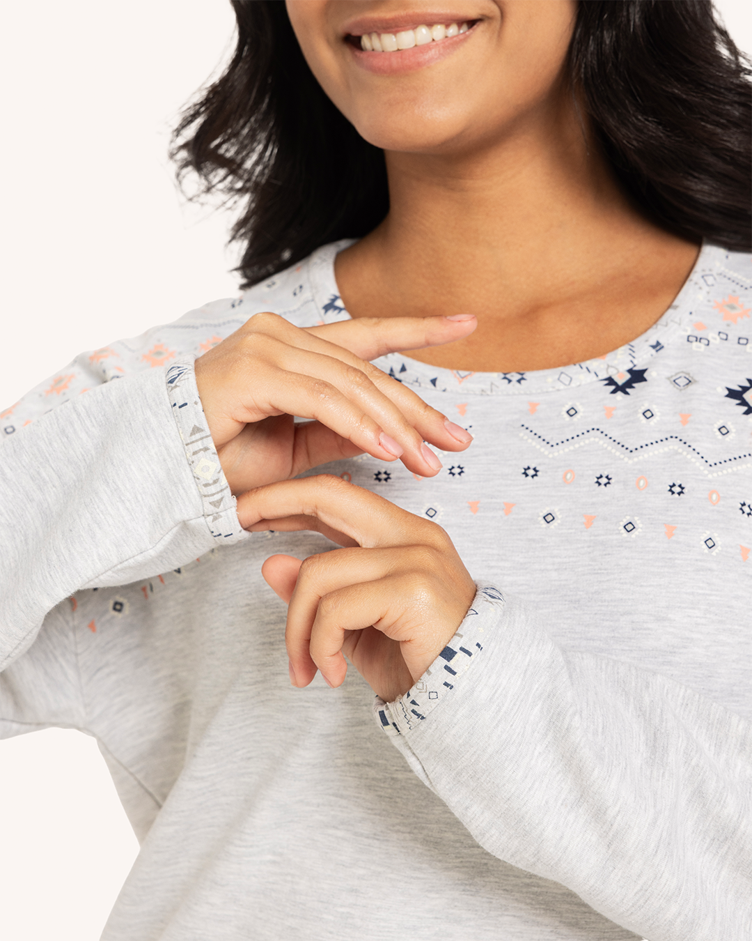 بيجاما  حريمى اشكال هندسية