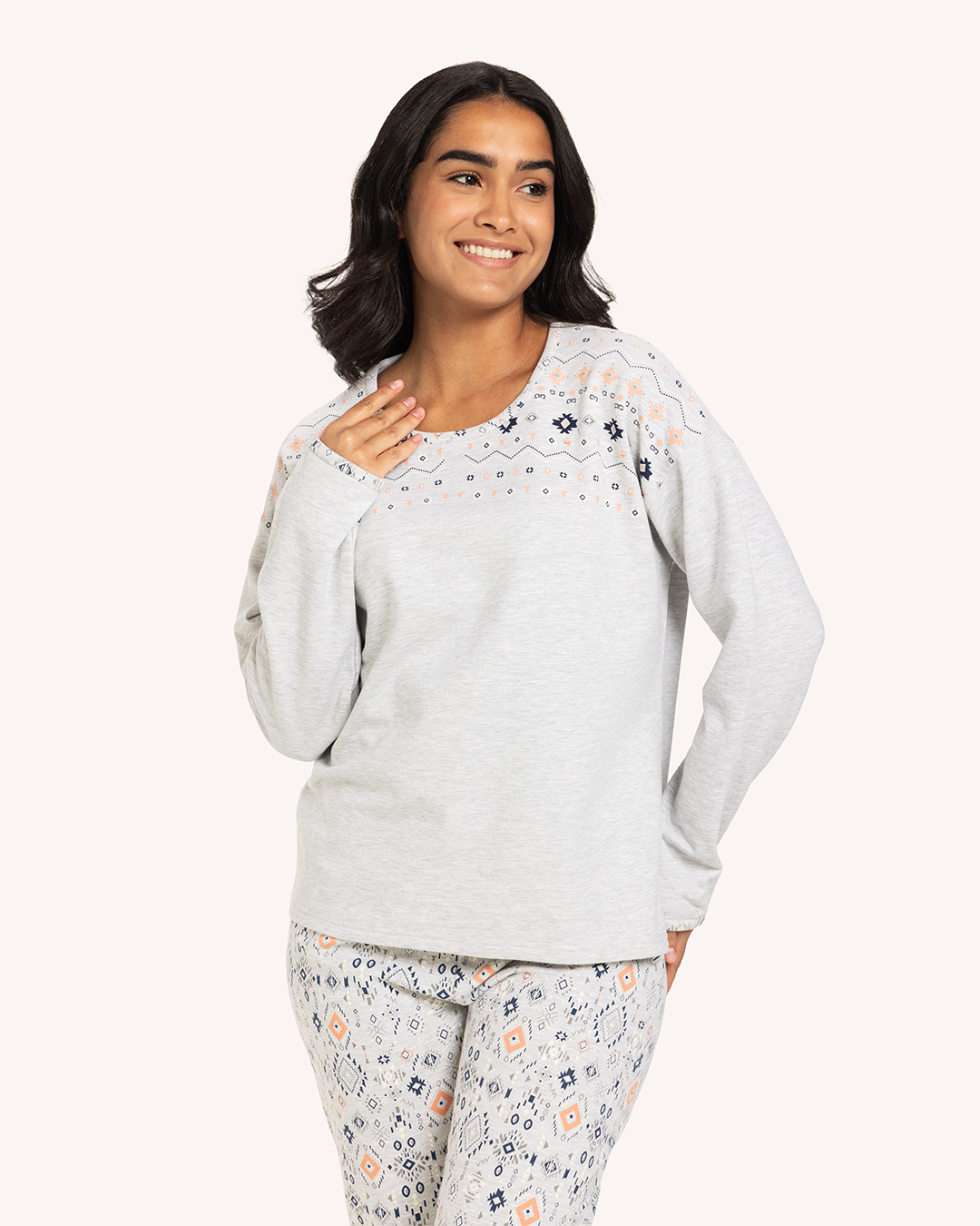 بيجاما  حريمى اشكال هندسية