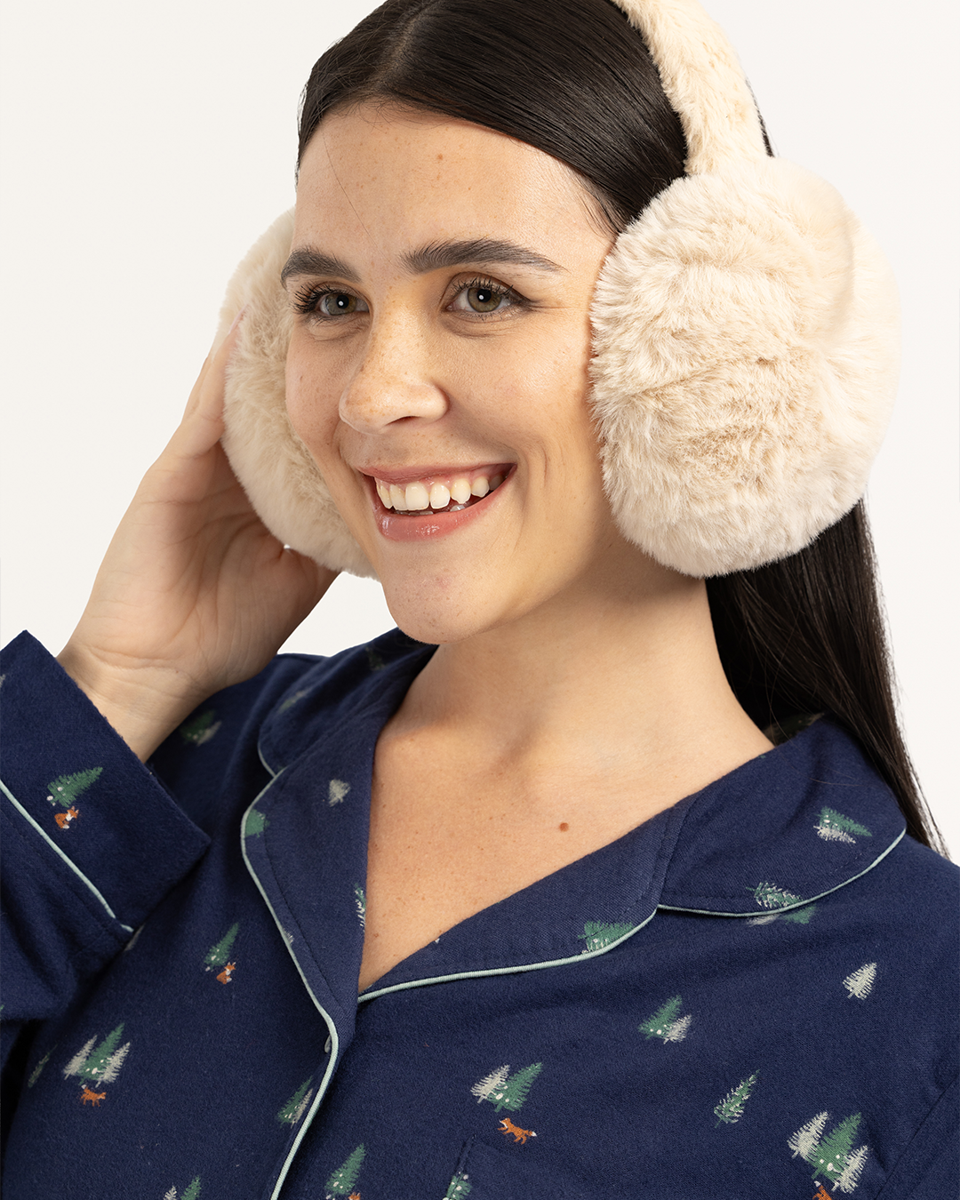 بيجاما بزراير أشجار الكريسماس