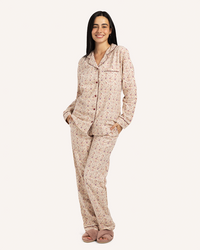 Andalusian art button Up pajamas