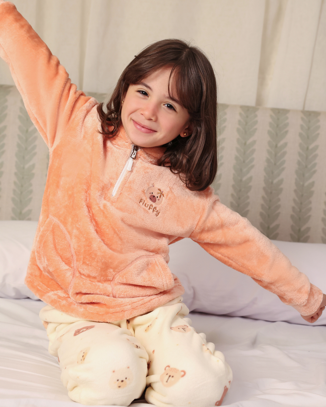 بيجاما كُم طويل و كابيشون دباديب رقيقة