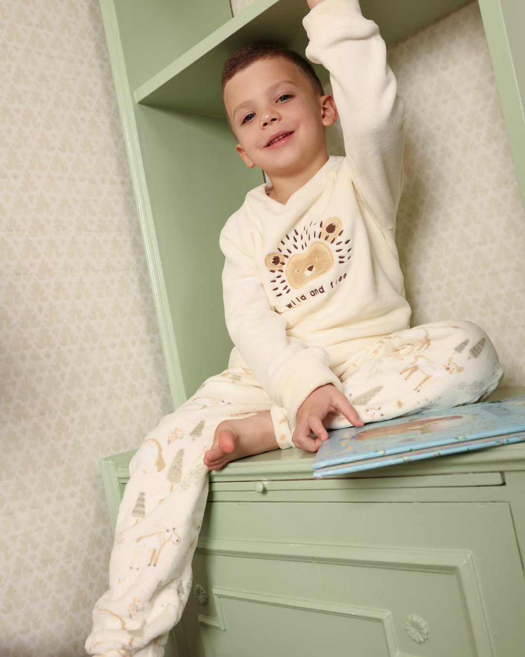 بيجاما كُم طويل قنفذ سعيد