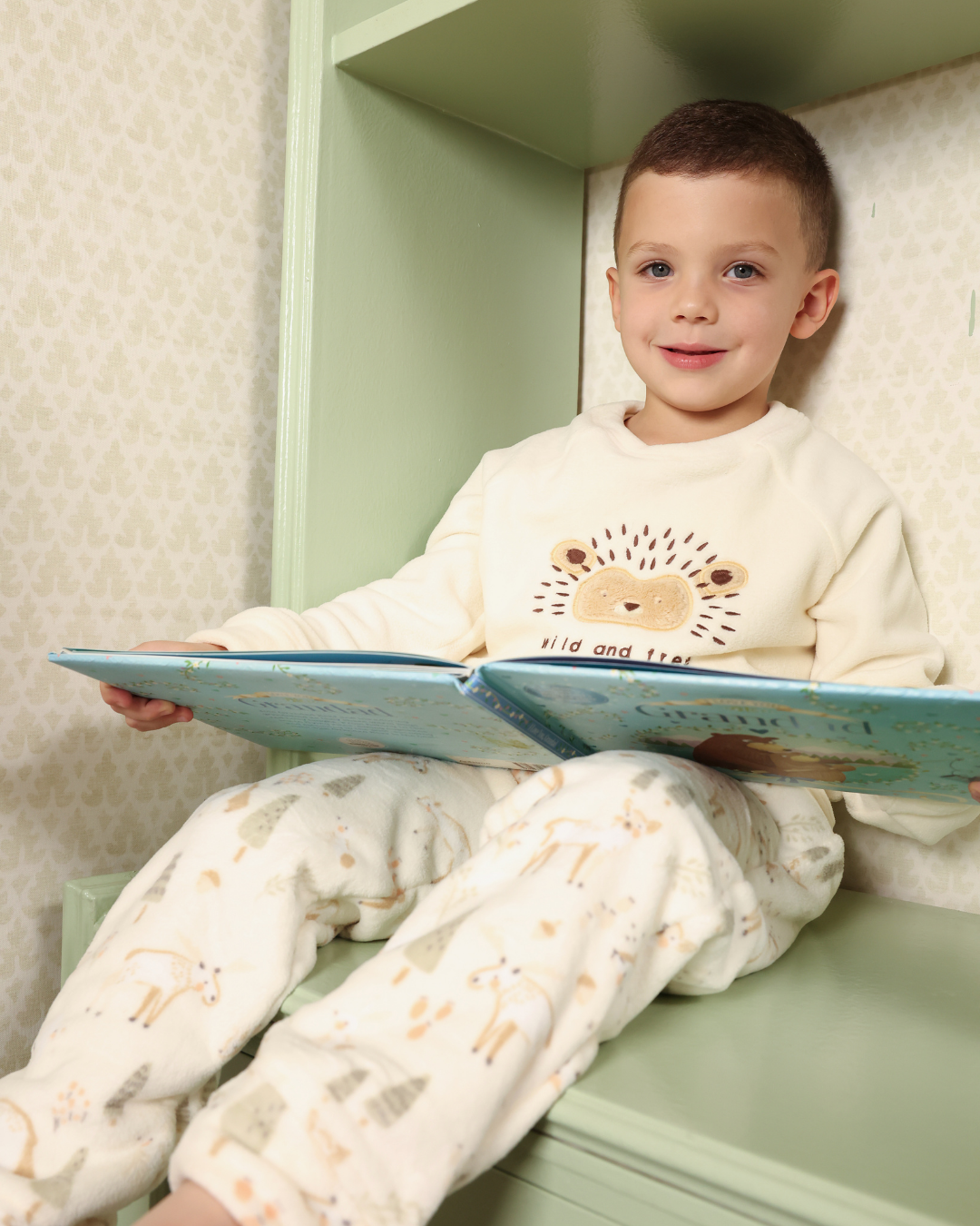 بيجاما كُم طويل قنفذ سعيد