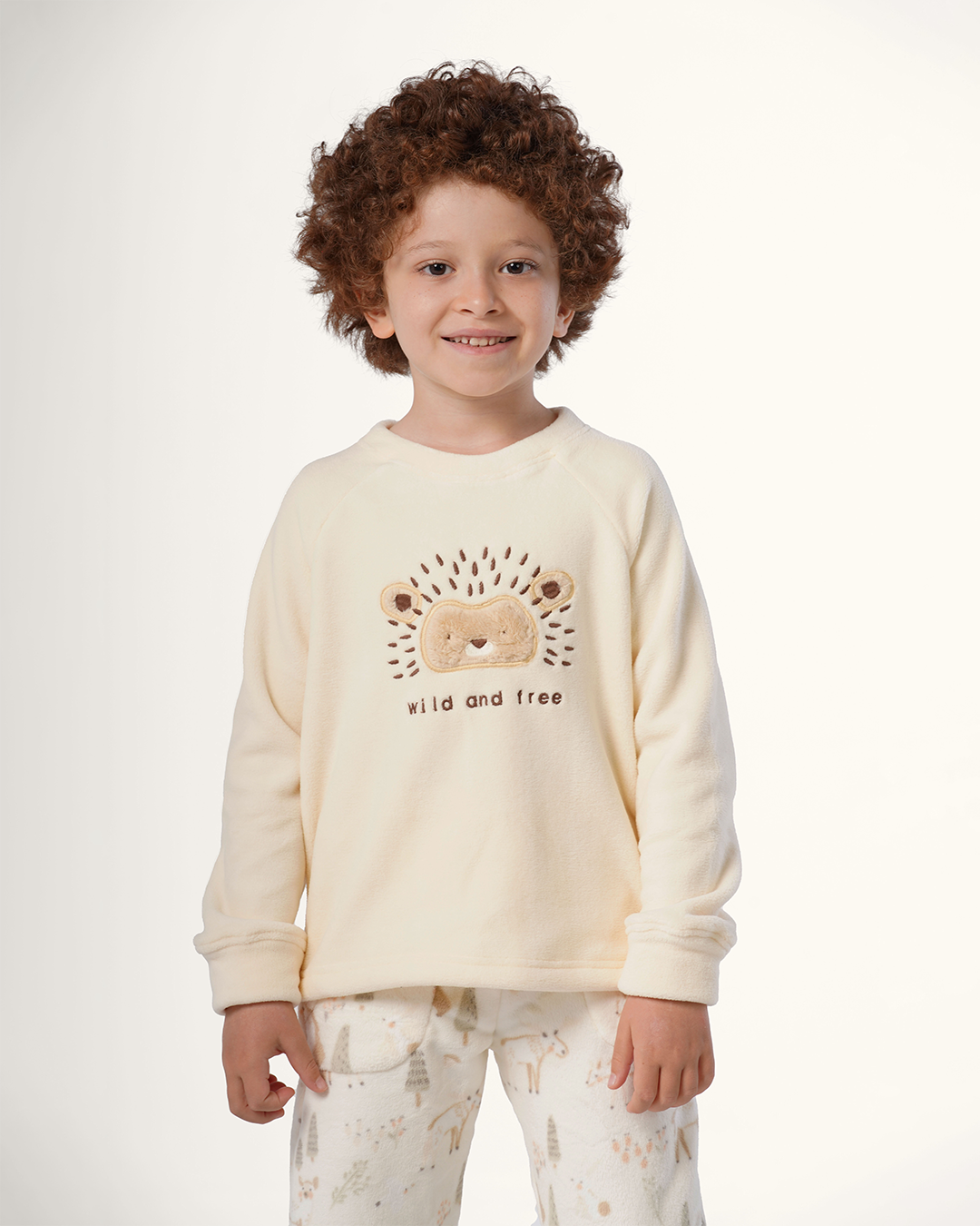 بيجاما كُم طويل قنفذ سعيد