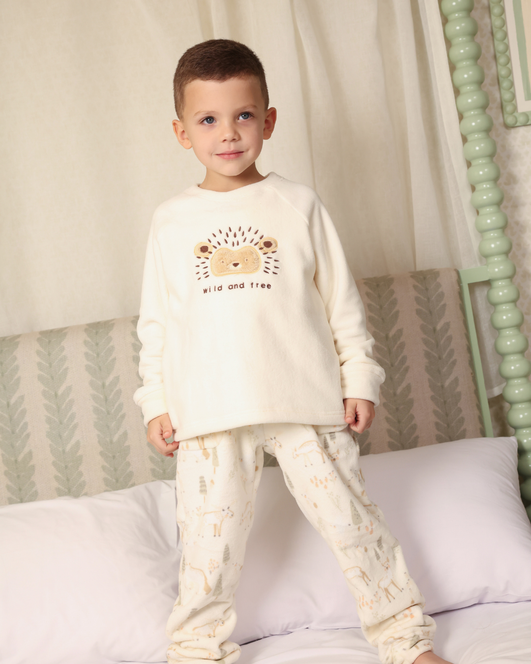 بيجاما كُم طويل قنفذ سعيد