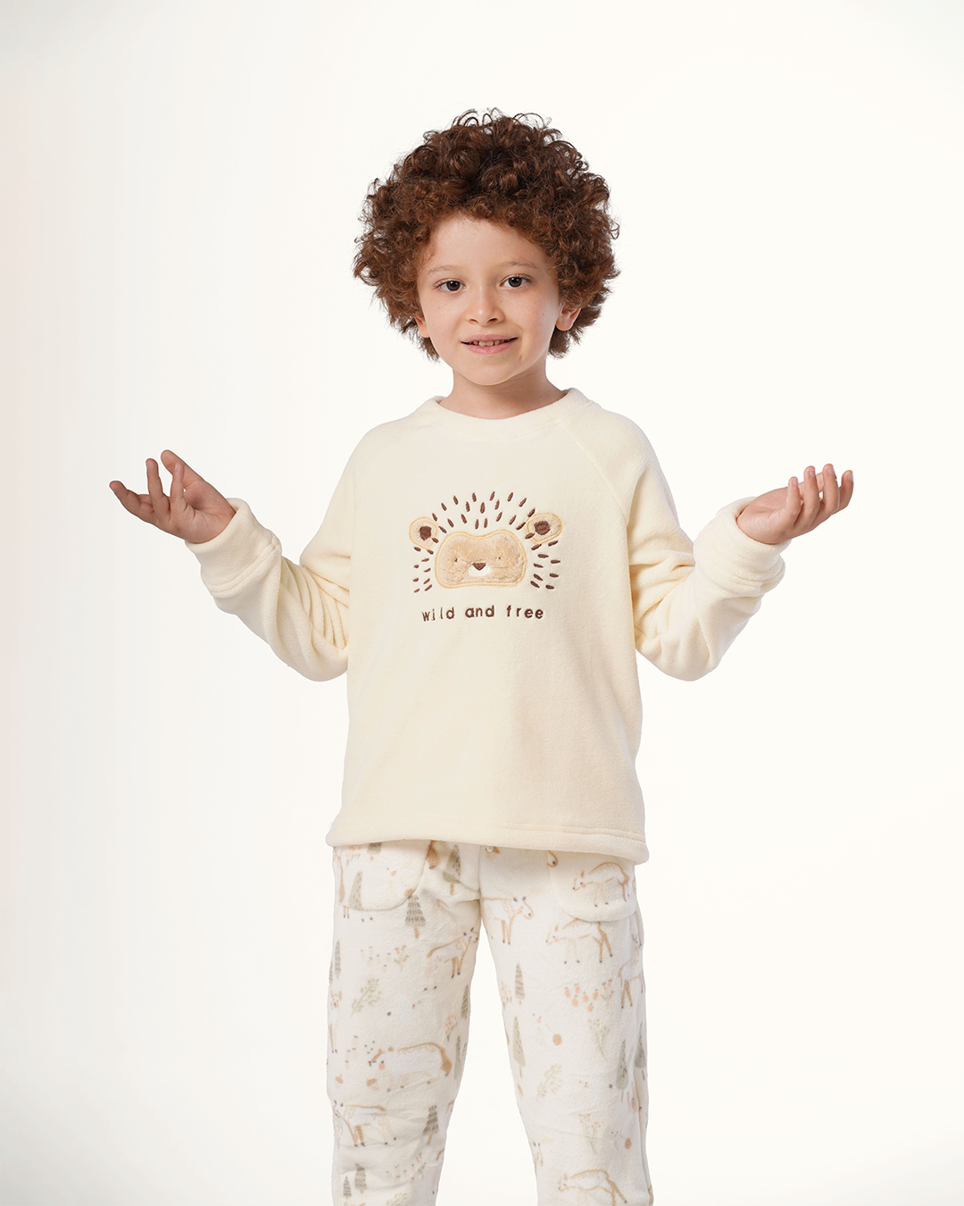 بيجاما كُم طويل قنفذ سعيد