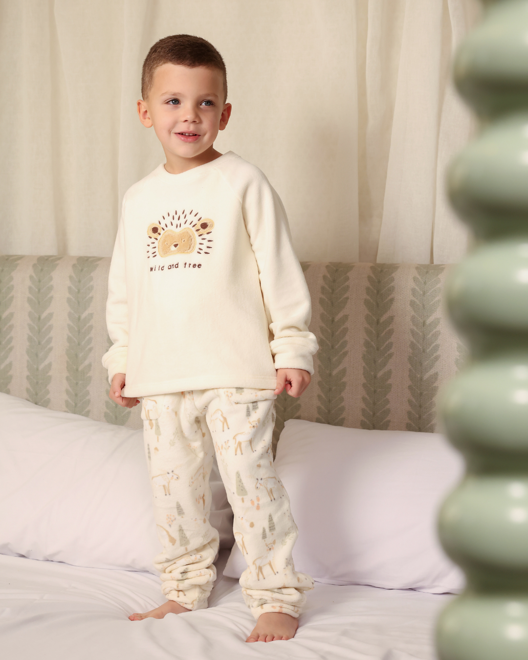 بيجاما كُم طويل قنفذ سعيد