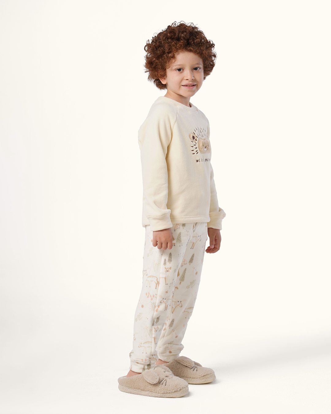 بيجاما كُم طويل قنفذ سعيد