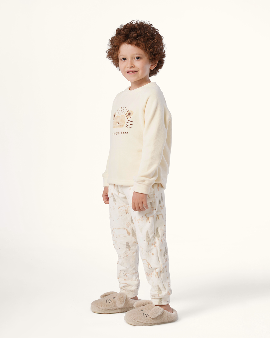 بيجاما كُم طويل قنفذ سعيد