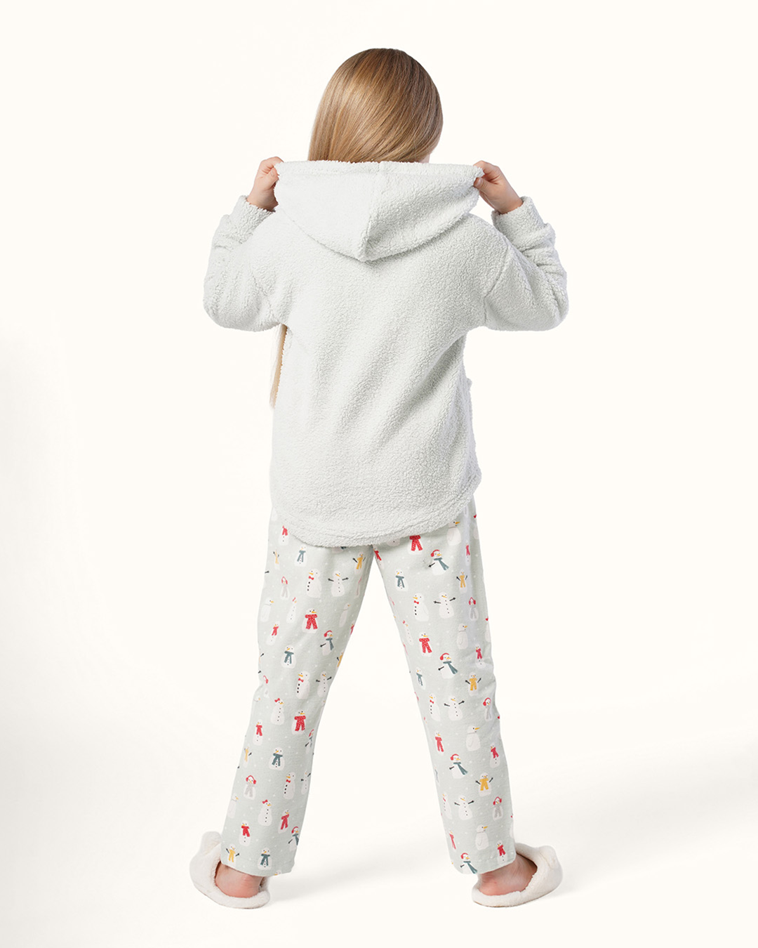 بيجاما بكم طويل و بنطلون الرجل الثلج الصغير