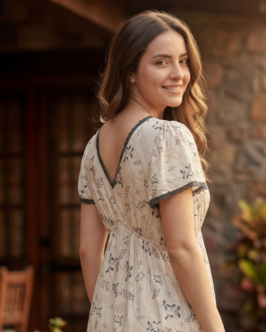 Women's Long Nightshirt Short Sleeve