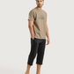 Men's half-sleeved pajamas with capri pants