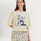 Penguin Women's Oversized Pajama and Hot Shorts