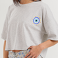 Oversized pajamas and short shades for women with blue eyes