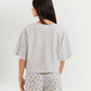Oversized pajamas and short shades for women with blue eyes