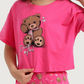 Teddy Bear Girls' Oversized Pajamas and Hot Shorts