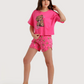 Teddy Bear Girls' Oversized Pajamas and Hot Shorts