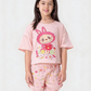 Labubu girls' oversized pajama with hot shorts