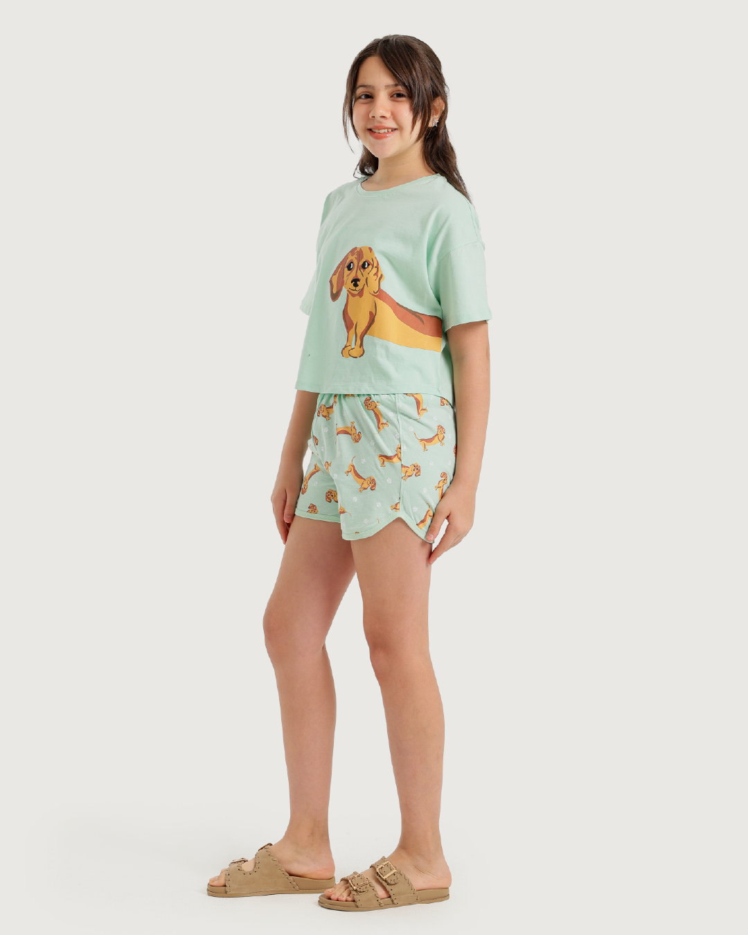 Bobby Spanish Girls' Oversized Pajamas and Hot Shorts