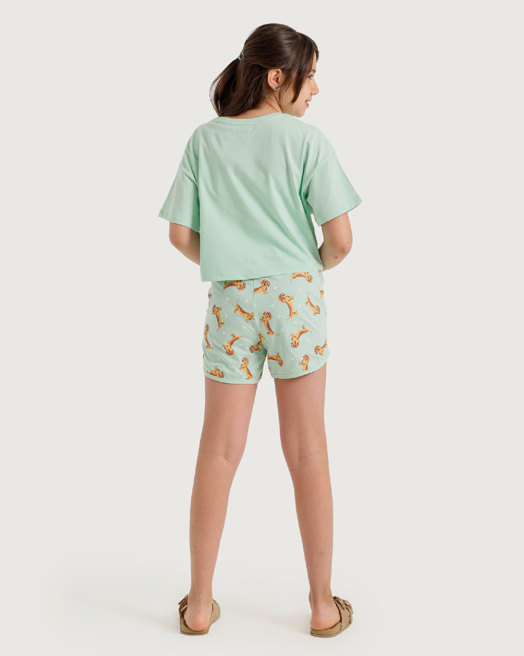 Bobby Spanish Girls' Oversized Pajamas and Hot Shorts