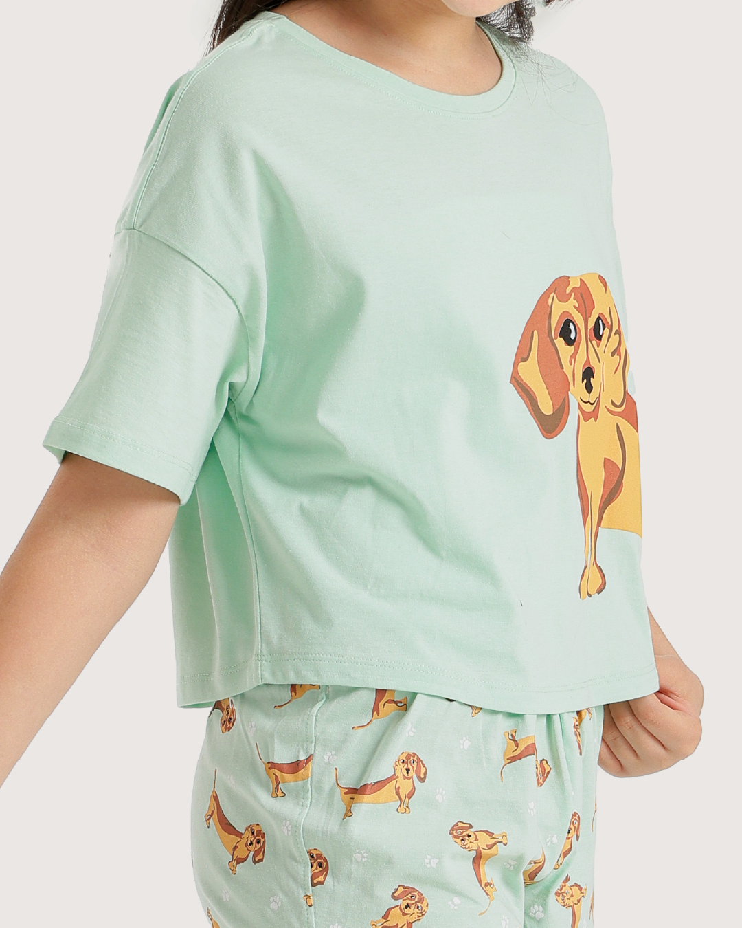 Bobby Spanish Girls' Oversized Pajamas and Hot Shorts