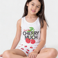 Cherry girls' cut and shorts pajama