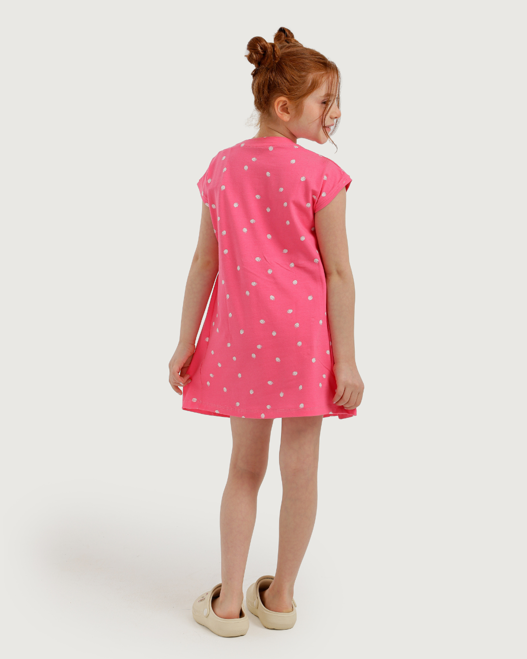 Girls' Half Sleeve Cashmere Strawberry